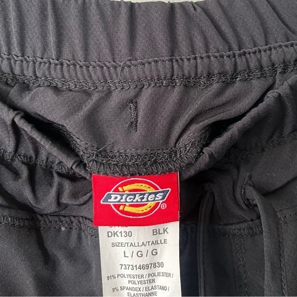 DICKIES- BUNDLE 2 Straight Leg Scrub Pants in Black and Grey Size L - Picture 6 of 6